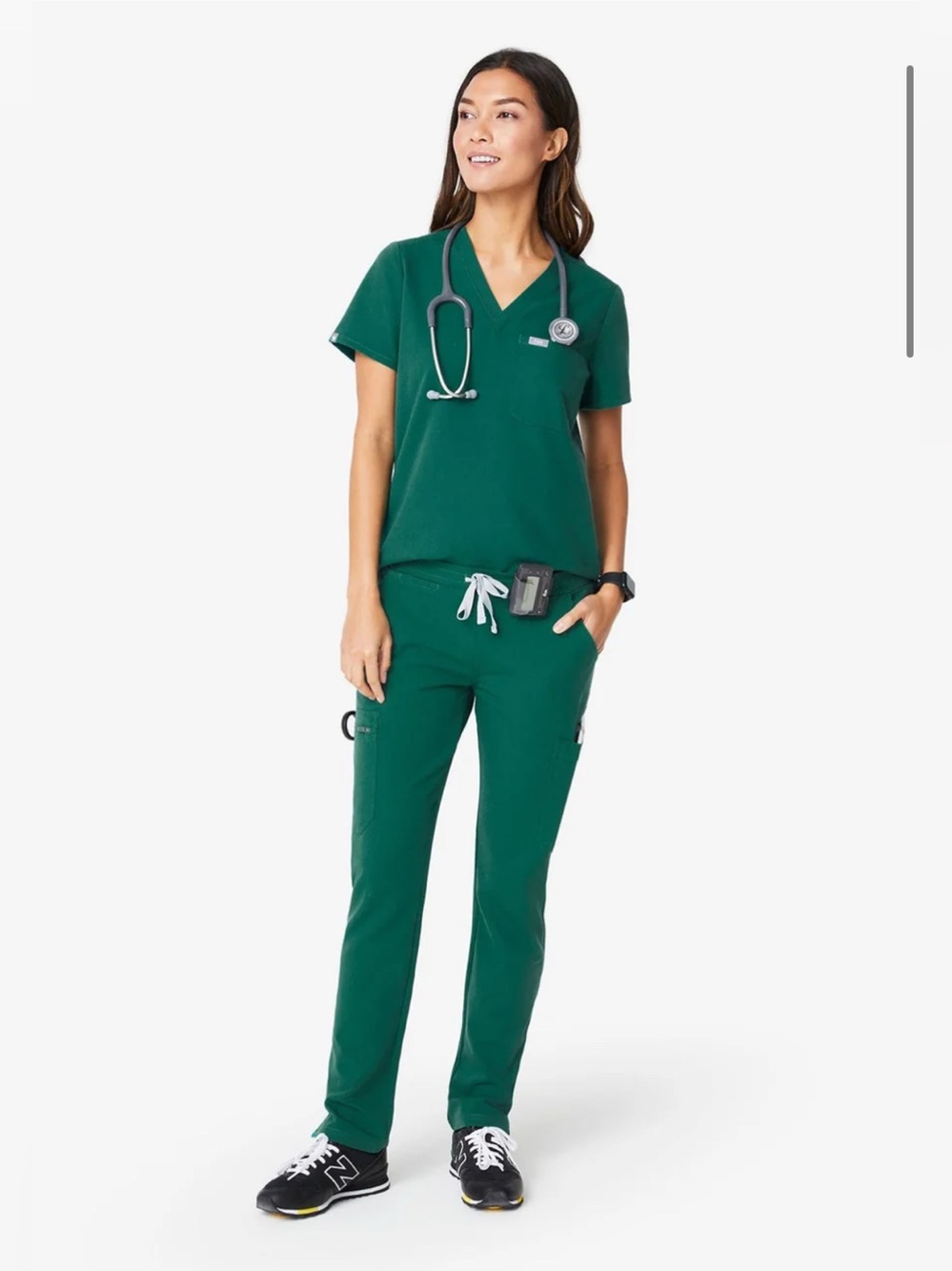Figs Yola Scrub Pants Hunter Green